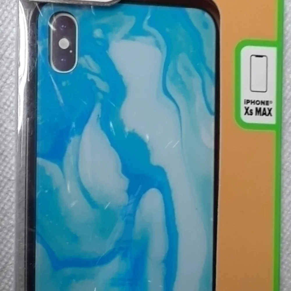 Tempered Glass iPhone XS MAX Cloudy Oil Spill Case